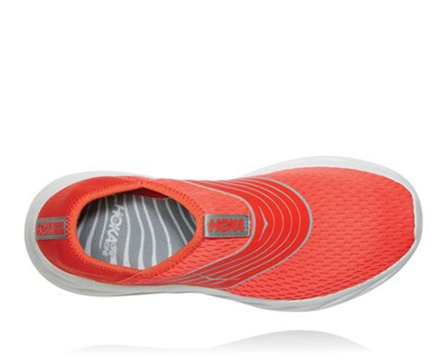 Hoka One One Mens Sandals - ORA Recovery - Red - FLQJ64852